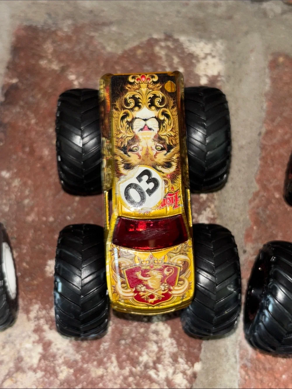 Kids Monster Truck Toy Pack - White, Gold, Black, Yellow